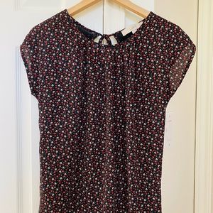 Loft XS floral top EUC